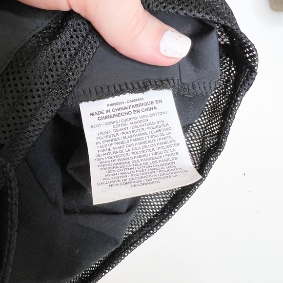 Nike Athletic Top with Drawstring Waist Cotton Black - Picture 4 of 7